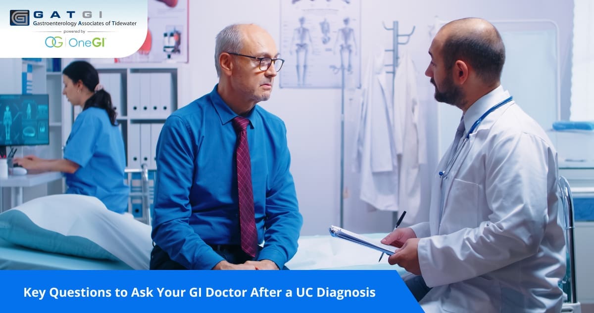 questions to ask your GI doctor after UC diagnosis